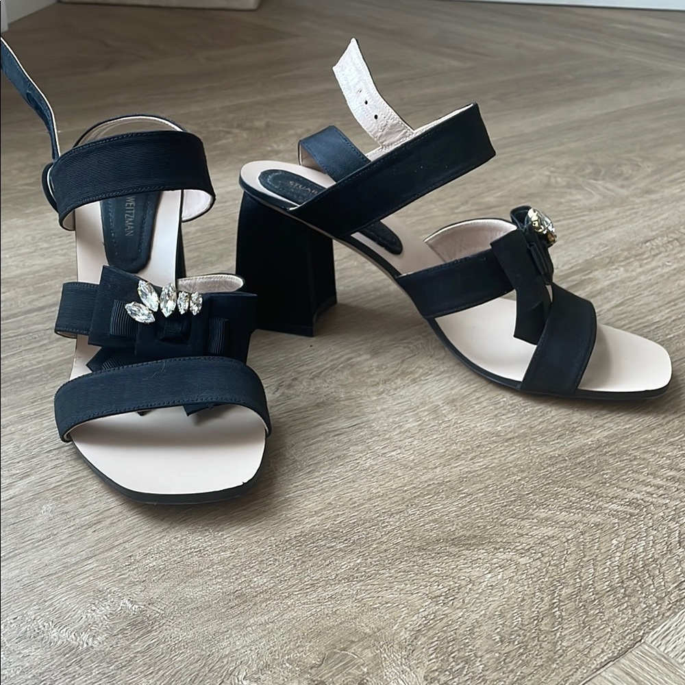 Stuart Weitzman Black Heels Elegant Design